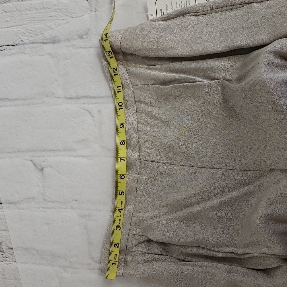 Vintage 90s Jaclyn Smith Signature Satin Dress Party Trousers L NWT Deadstock - Picture 9 of 16